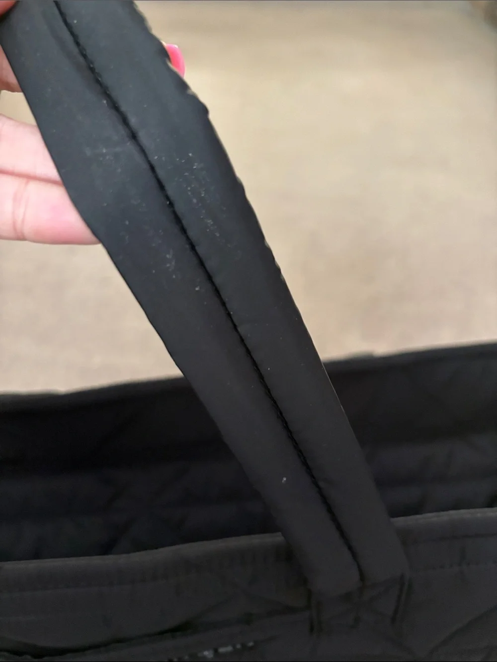 Marc New York Quilted Black Laptop Tote